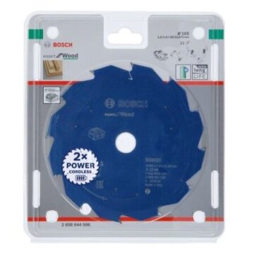 Pjovimo diskas Bosch Expert for Wood, 165x20x1.5/1x12T, 2608644506 Pjovimo diskas Bosch Expert for Wood, 165x20x1.5/1x12T, 2608644506