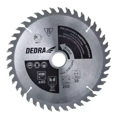 Pjovimo diskas medžiui DEDRA H30540, 305x30mm Pjovimo diskas medžiui DEDRA H30540, 305x30mm