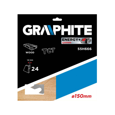 Pjovimo diskas, 150 x 10 mm, 24 dantų energy plius 1 Pjovimo diskas, 150 x 10 mm, 24 dantų energy plius 1