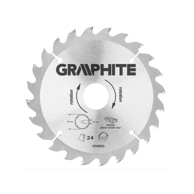 Pjovimo diskas  165x30mm 24z, medžiui Pjovimo diskas  165x30mm 24z, medžiui