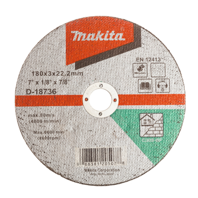 Pjovimo diskas Makita D-18736, 180 X 2.5 C30S, akmeniui Pjovimo diskas Makita D-18736, 180 X 2.5 C30S, akmeniui