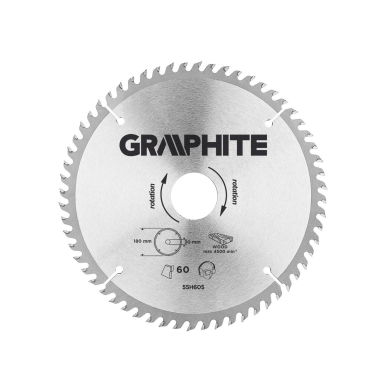 Pjovimo diskas, 180 x 30 mm, 60 dantų