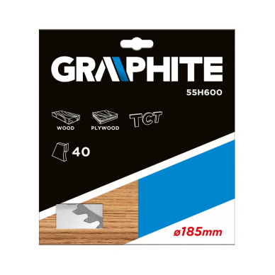 Pjovimo diskas, 185 x 30 mm, 40 dantukai 1 Pjovimo diskas, 185 x 30 mm, 40 dantukai 1