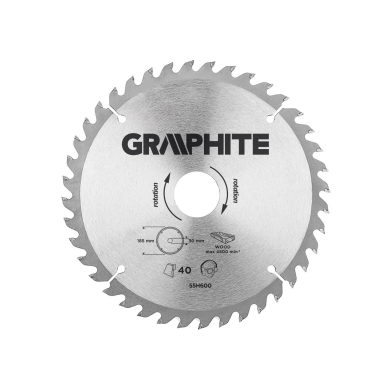 Pjovimo diskas, 185 x 30 mm, 40 dantukai