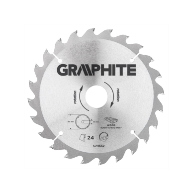 Pjovimo diskas 185x30mm 24z, medžiui Pjovimo diskas 185x30mm 24z, medžiui