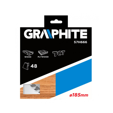 Pjovimo diskas 185x30mm 48d medziui 1 Pjovimo diskas 185x30mm 48d medziui 1