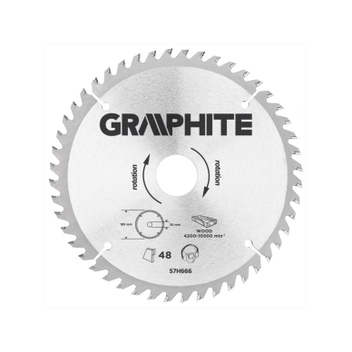 Pjovimo diskas 185x30mm 48d medziui