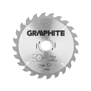 Pjovimo diskas  200x30mm 24z, medžiui