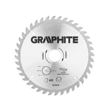 Pjovimo diskas  200x30mm 40z, medžiui