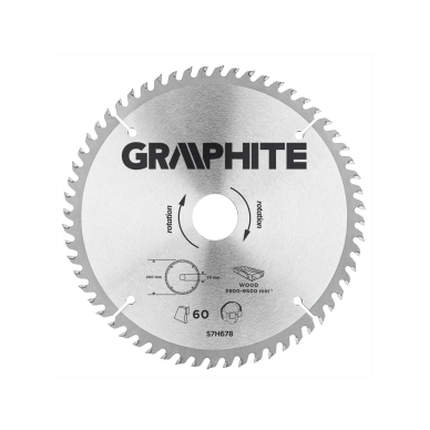 Pjovimo diskas  200x30mm 60z, medžiui Pjovimo diskas  200x30mm 60z, medžiui