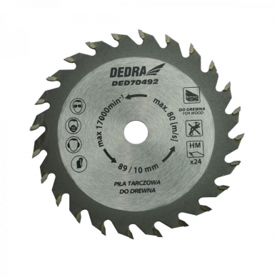 Pjovimo diskas Dedra DED70492, 89 mm Pjovimo diskas Dedra DED70492, 89 mm
