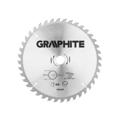 Pjovimo diskas, 300 x 30 mm, 40 dantukai