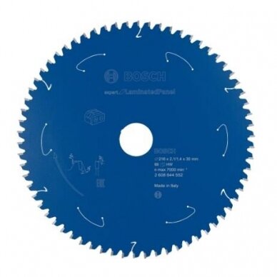 Pjovimo diskas Bosch Expert for Laminated Panel, 216x30x2.1/1.4x66T, 2608644552 Pjovimo diskas Bosch Expert for Laminated Panel, 216x30x2.1/1.4x66T, 2608644552
