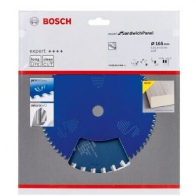 Pjovimo diskas Bosch Expert for Sandwitch Panel, 165x20x2.0/1.6x30, 2608644366 1 Pjovimo diskas Bosch Expert for Sandwitch Panel, 165x20x2.0/1.6x30, 2608644366 1
