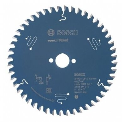 Pjovimo diskas Bosch Expert for Wood, 190x20x2,6 mm, Z56, 2608644046 Pjovimo diskas Bosch Expert for Wood, 190x20x2,6 mm, Z56, 2608644046