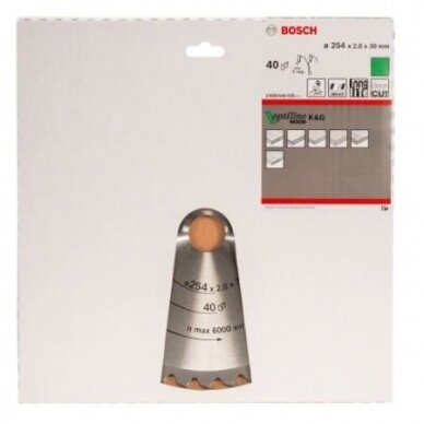 Pjovimo diskas Bosch Optiline Wood, 165x30, 2608641175 1 Pjovimo diskas Bosch Optiline Wood, 165x30, 2608641175 1
