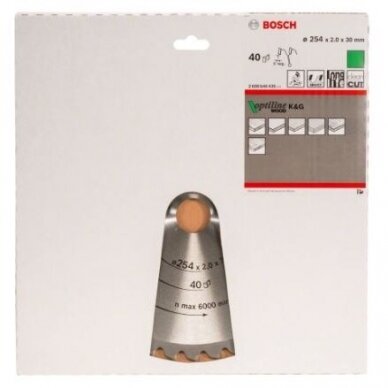 Pjovimo diskas Bosch Optiline Wood, 190x30, 2608641185 1 Pjovimo diskas Bosch Optiline Wood, 190x30, 2608641185 1