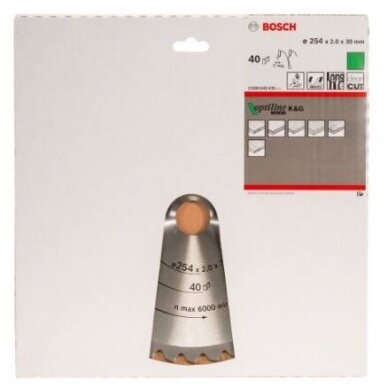 Pjovimo diskas Bosch Optiline Wood, 190x30, 2608641186 1