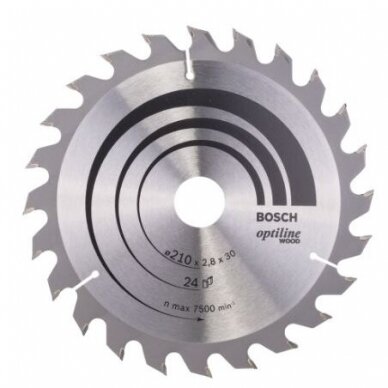 Pjovimo diskas Bosch Optiline Wood, 210x30m, 2608640621 Pjovimo diskas Bosch Optiline Wood, 210x30m, 2608640621