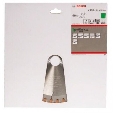 Pjovimo diskas Bosch Optiline Wood, 250x30, 2608640643 1 Pjovimo diskas Bosch Optiline Wood, 250x30, 2608640643 1