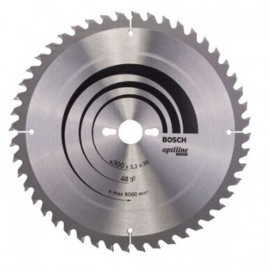 Pjovimo diskas Bosch Optiline Wood, 300x30, 2608640672 Pjovimo diskas Bosch Optiline Wood, 300x30, 2608640672