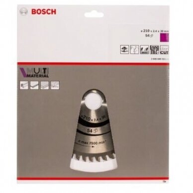 Pjovimo diskas Bosch Standard for Multi Material, 210x30mm, 2608640511 1 Pjovimo diskas Bosch Standard for Multi Material, 210x30mm, 2608640511 1