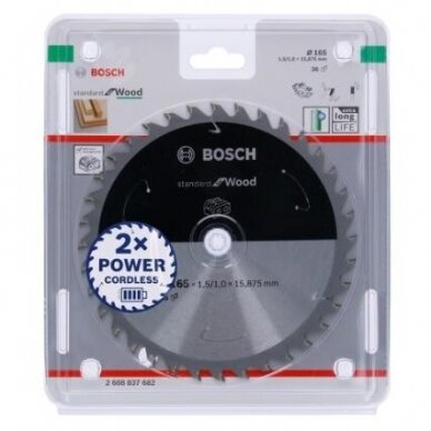 Pjovimo diskas Bosch Standard for Wood, 150x20/16x1.6/1.0x24T, 2608837674 1 Pjovimo diskas Bosch Standard for Wood, 150x20/16x1.6/1.0x24T, 2608837674 1