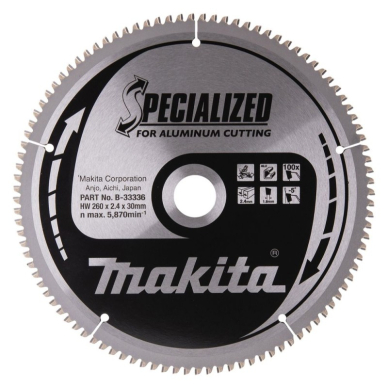 Pjovimo diskas Makita B-33336, 260x2,4x30,0 mm, Z100, -5°