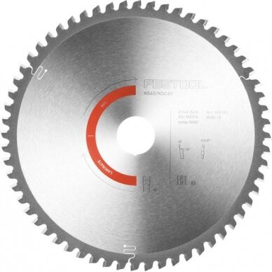 Pjovimo diskas LAMINATE/HPL Festool HW 216x2,3x30 WZ/FA60 (500123) Pjovimo diskas LAMINATE/HPL Festool HW 216x2,3x30 WZ/FA60 (500123)