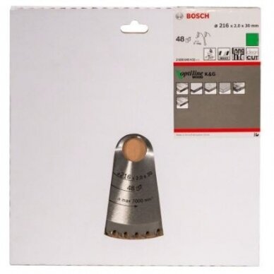 Pjovimo diskas medienai Bosch, 216x30x48, 2608640432 1 Pjovimo diskas medienai Bosch, 216x30x48, 2608640432 1