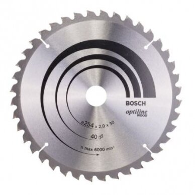 Pjovimo diskas medienai Bosch, 254x30x40, 2608640435 Pjovimo diskas medienai Bosch, 254x30x40, 2608640435