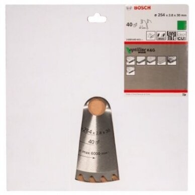 Pjovimo diskas medienai Bosch, 254x30x40, 2608640443 1