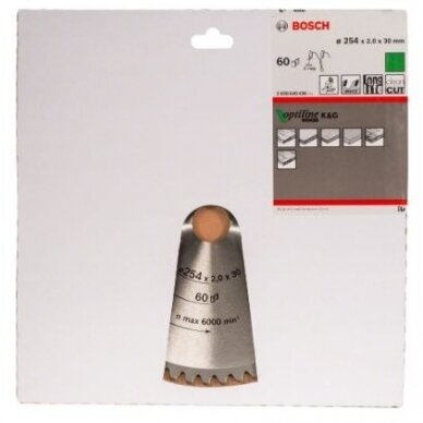 Pjovimo diskas medienai Bosch, 254x30x60, 2608640436 1 Pjovimo diskas medienai Bosch, 254x30x60, 2608640436 1