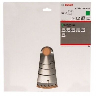 Pjovimo diskas medienai Bosch, 254x30x60, 2608640444 1 Pjovimo diskas medienai Bosch, 254x30x60, 2608640444 1