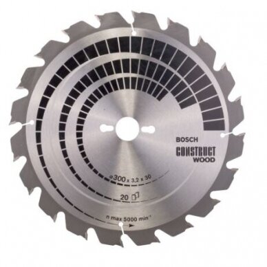 Pjovimo diskas medienai Bosch CONSTRUCT WOOD, 190x20, 2608641201