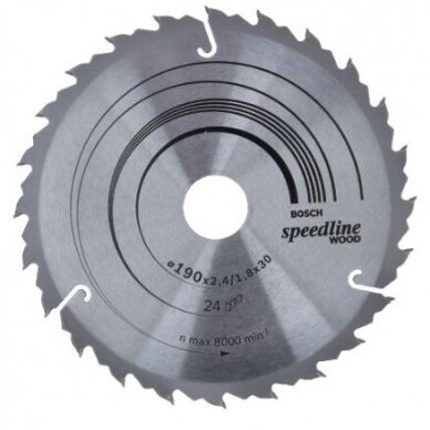 Pjovimo diskas medienai Bosch SPEEDLINE WOOD, 160x20mm, 2608640786 Pjovimo diskas medienai Bosch SPEEDLINE WOOD, 160x20mm, 2608640786