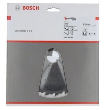 Pjovimo diskas medienai Bosch SPEEDLINE WOOD, 160x20mm, 2608640786 1 Pjovimo diskas medienai Bosch SPEEDLINE WOOD, 160x20mm, 2608640786 1