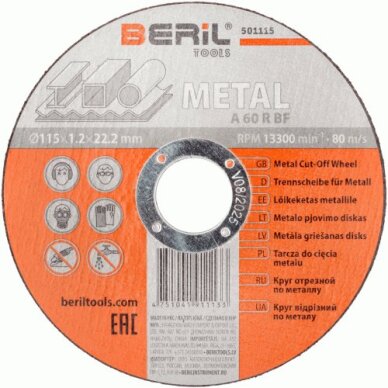Pjovimo diskas metalui 150x1,6x22,2mm