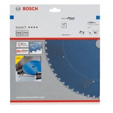 Pjovimo diskas metalui Bosch Standard for Steel, 160x20x1.6mm, 30, 2608643054 1 Pjovimo diskas metalui Bosch Standard for Steel, 160x20x1.6mm, 30, 2608643054 1