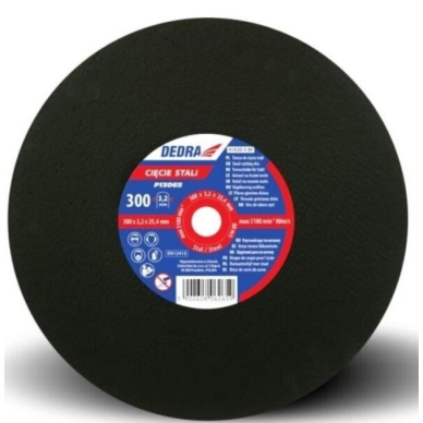 Pjovimo diskas plienui Dedra F13065, 300x3,2x25,4mm 1 Pjovimo diskas plienui Dedra F13065, 300x3,2x25,4mm 1
