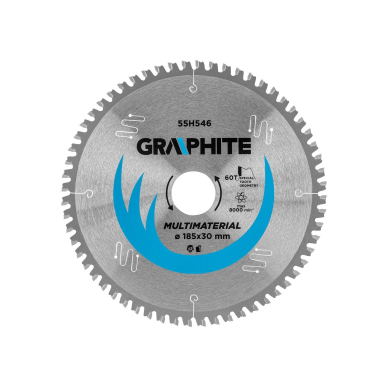 Pjovimo diskas su HM dantukais, 185 x 30 mm, 60 dantukai, universal Pjovimo diskas su HM dantukais, 185 x 30 mm, 60 dantukai, universal