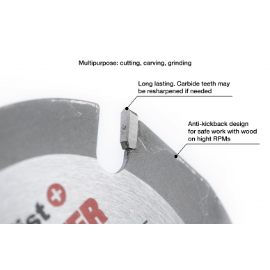 Pjovimo diskas WOOD CUTTER 125 x 22 mm 1 Pjovimo diskas WOOD CUTTER 125 x 22 mm 1