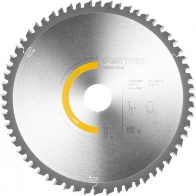 Pjovimo diskas WOOD FINE CUT Festool HW 216x2,3x30 W60 (500125) Pjovimo diskas WOOD FINE CUT Festool HW 216x2,3x30 W60 (500125)