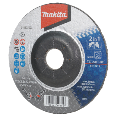 Pjovimo diskas/Šlifavimo diskas Makita B-21244 Pjovimo diskas/Šlifavimo diskas Makita B-21244