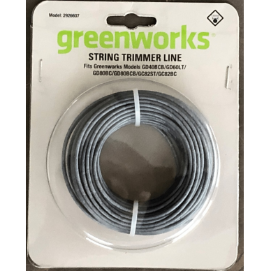 Pjovimo valas Greenworks ATR-2LINE20-GW, 2 mm, 20 m 1 Pjovimo valas Greenworks ATR-2LINE20-GW, 2 mm, 20 m 1