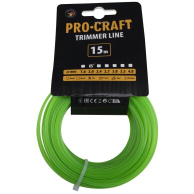 Pjovimo valas ProCraft ZV-2/15, 15 m