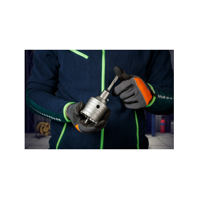 Pjūklas su šakėmis 65 mm su adapteriu SDS+ ir pagrindiniu grąžtu 5