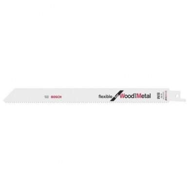 Pjūklelis tiesiniam pjūklui Bosch S 1122 HF; 225 mm; 25 vnt., 2608657560