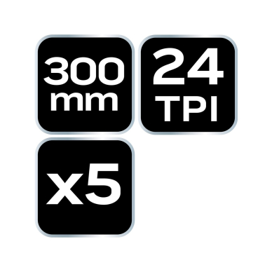 Pjūklo geležtė 300x12,5 mm 5