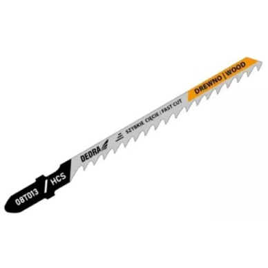 Pjūklo geležtės medienai, medžio drožlių plokštėms Dedra 08T013, 100 mm, 2 vnt. 1 Pjūklo geležtės medienai, medžio drožlių plokštėms Dedra 08T013, 100 mm, 2 vnt. 1